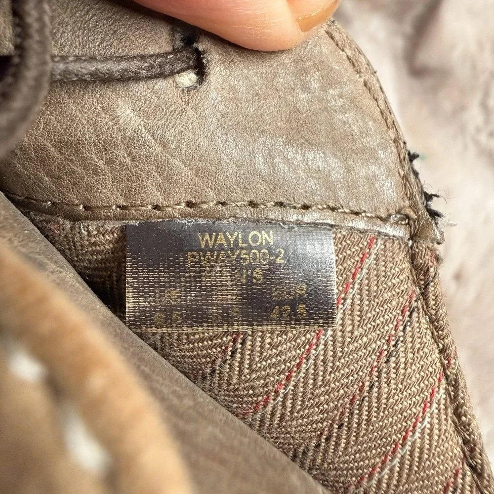 Original Penguin Waylon Men's 9.5 Suede Derby Oxford Shoes Beige PWAY500-2